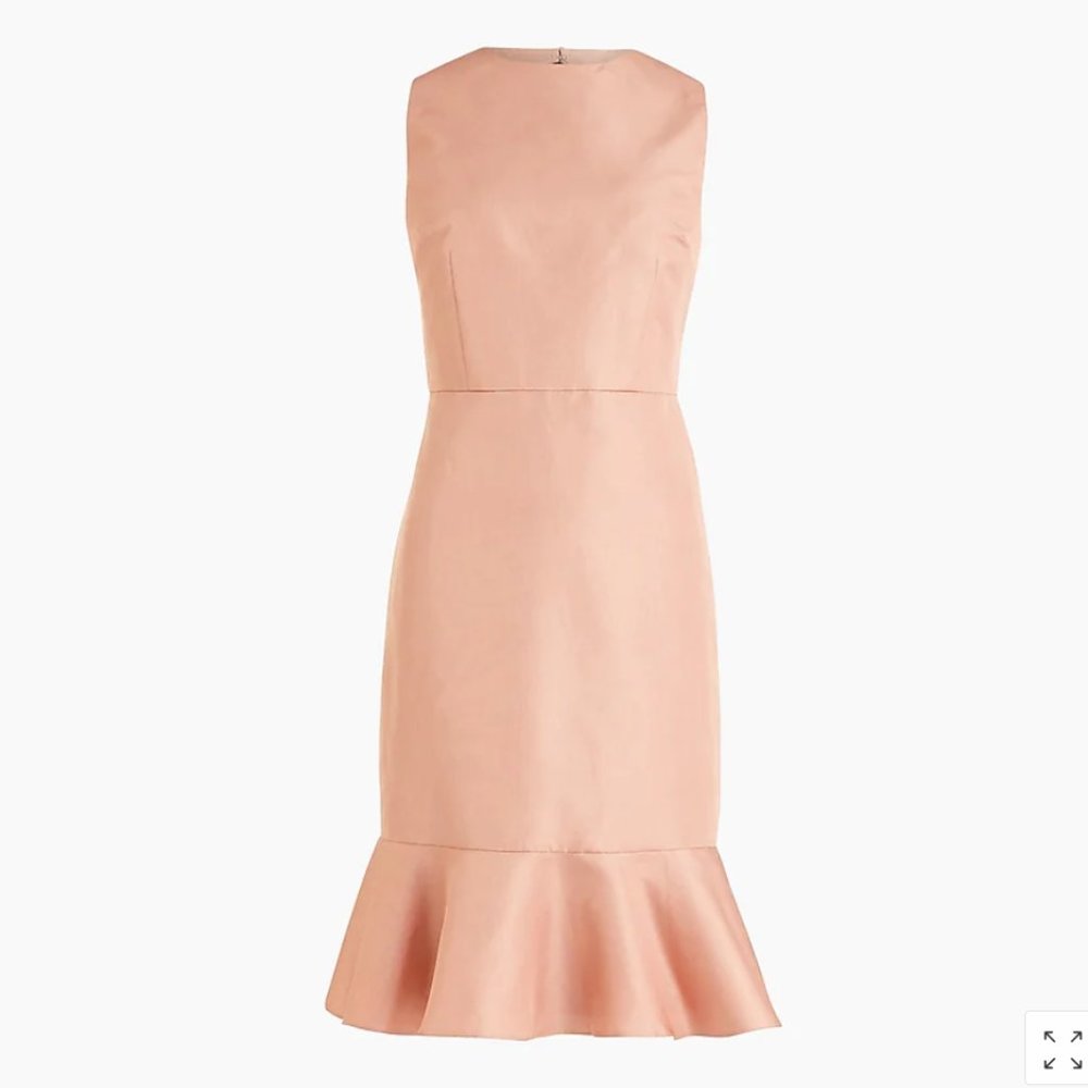 J. Crew Ruffle Hem Sheath Dress